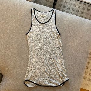 Rag & Bone Heather grey tank with black trim